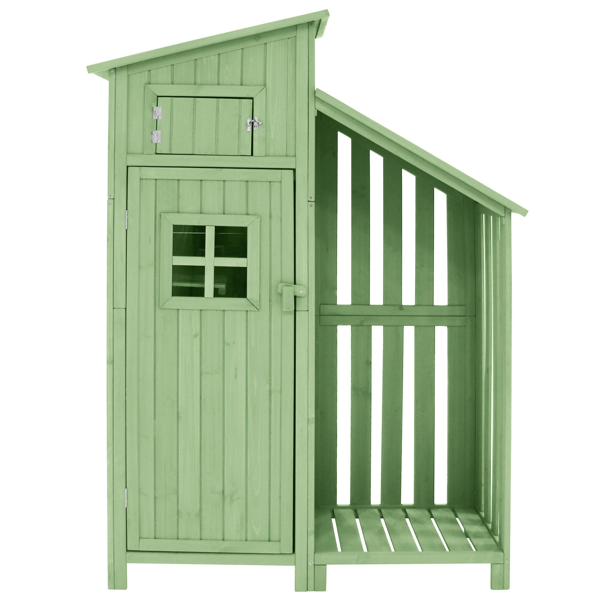 Gartenschrank 124x46x174cm massiv Holz großer Regallagerplatz Gartenschrank günstig online kaufen