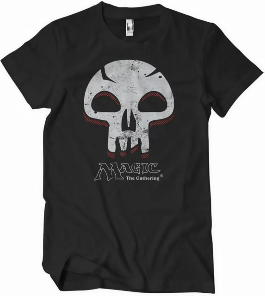 Magic the Gathering T-Shirt Black Mana Skull T-Shirt günstig online kaufen