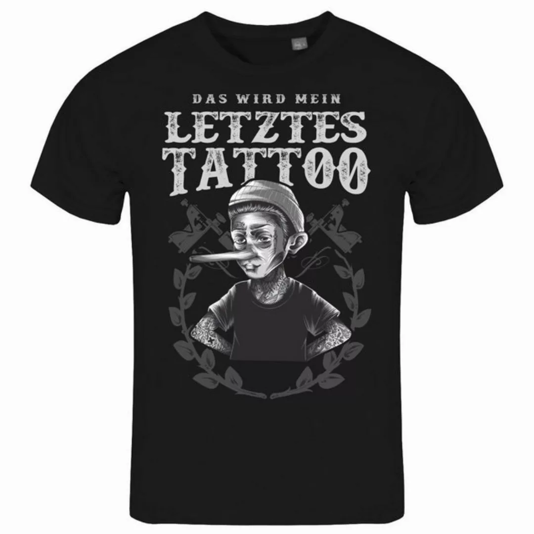 deinshirt Print-Shirt Herren T-Shirt Das wird mein letztes Tattoo Funshirt günstig online kaufen