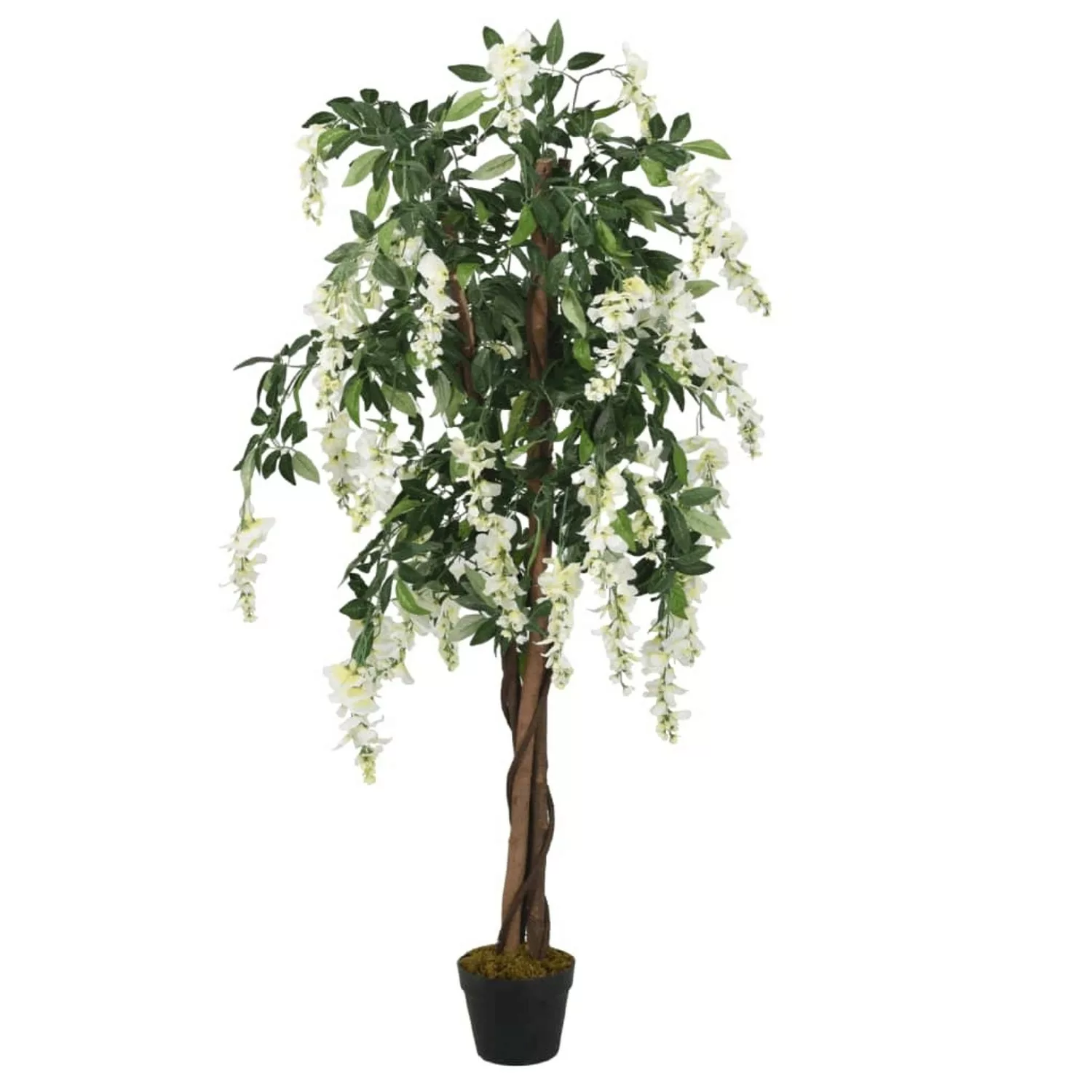 vidaXL Glyzinienbaum Künstlich 560 Blätter 80 cm Grün und Weiß günstig online kaufen