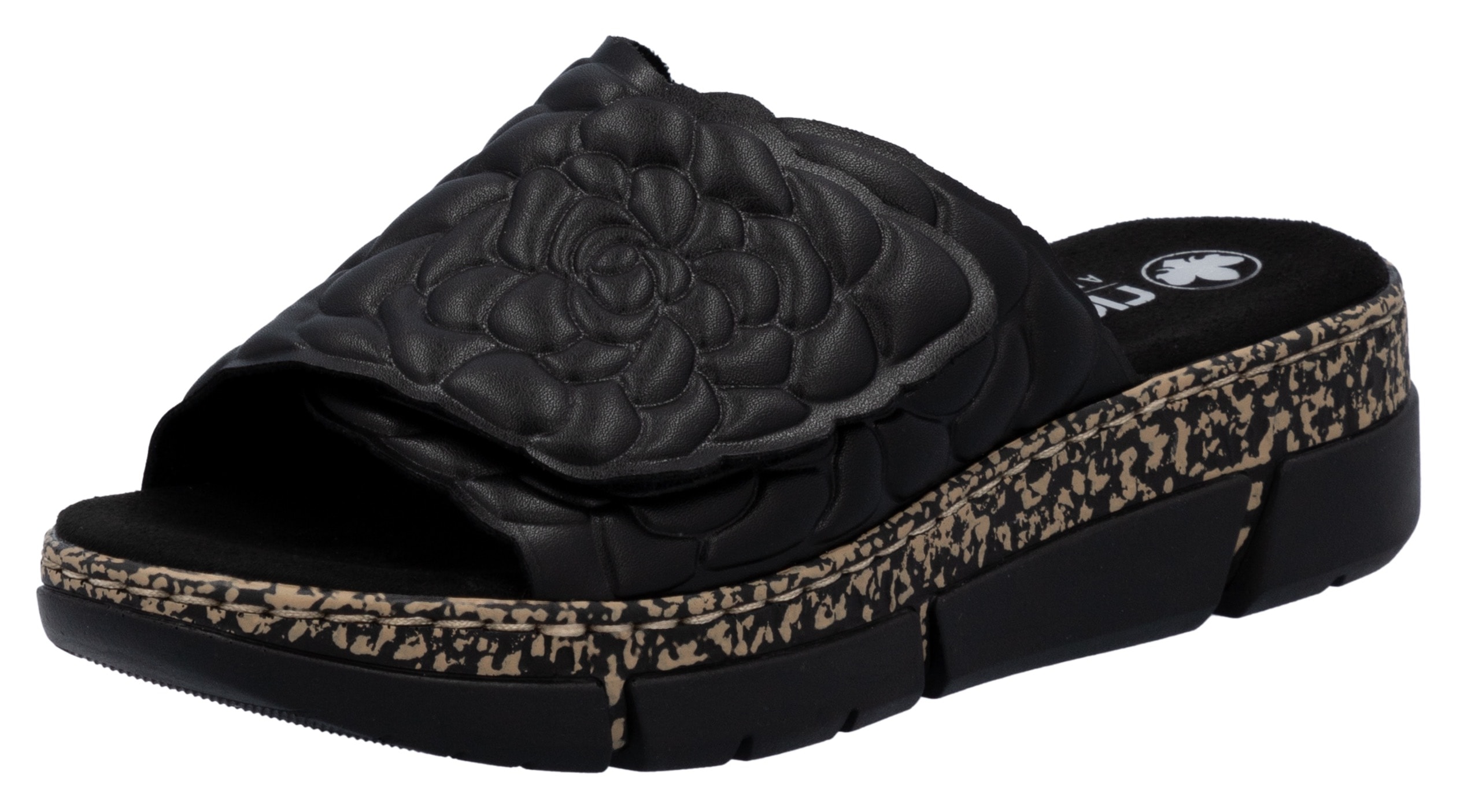 Rieker Pantolette, Sommerschuh, Klettschuh, Hausschuh, Plateau, mit Klettve günstig online kaufen