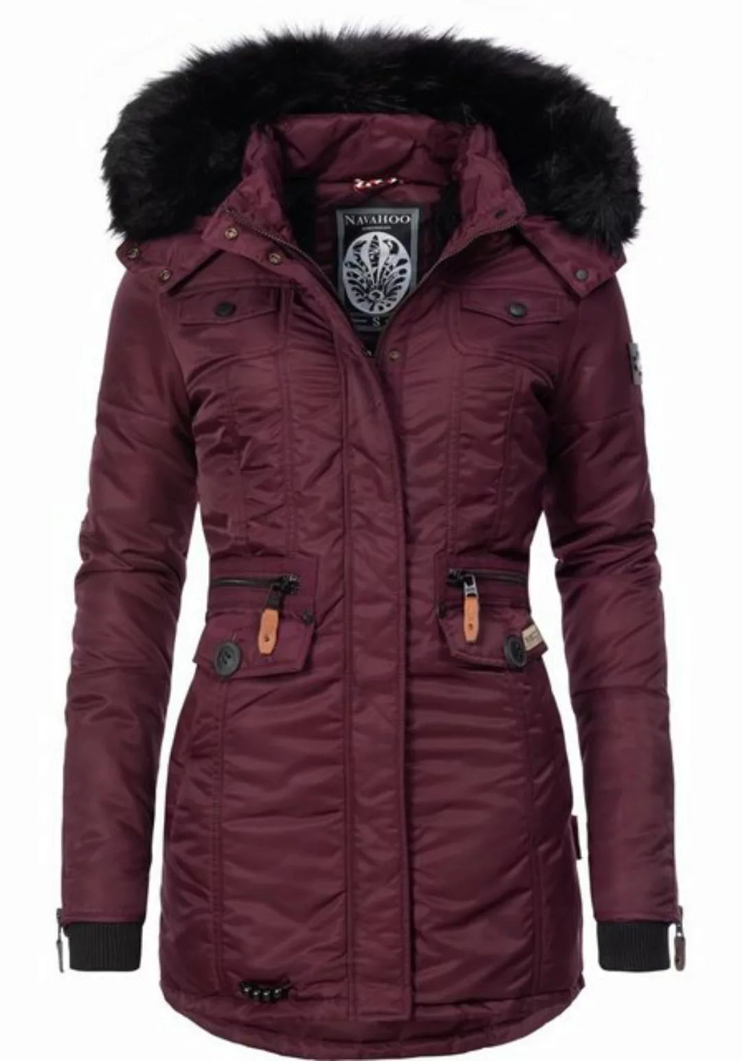 Navahoo Steppmantel Schätzchen warmer Winterparka mit Kunstfellkapuze günstig online kaufen