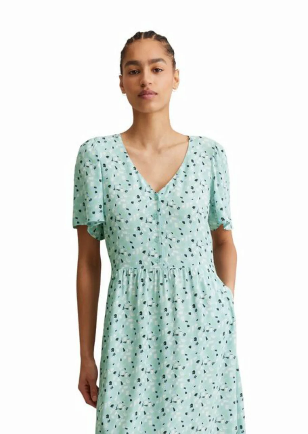 Marc O'Polo DENIM Sommerkleid mit elastischer Taille und Allover-Print günstig online kaufen