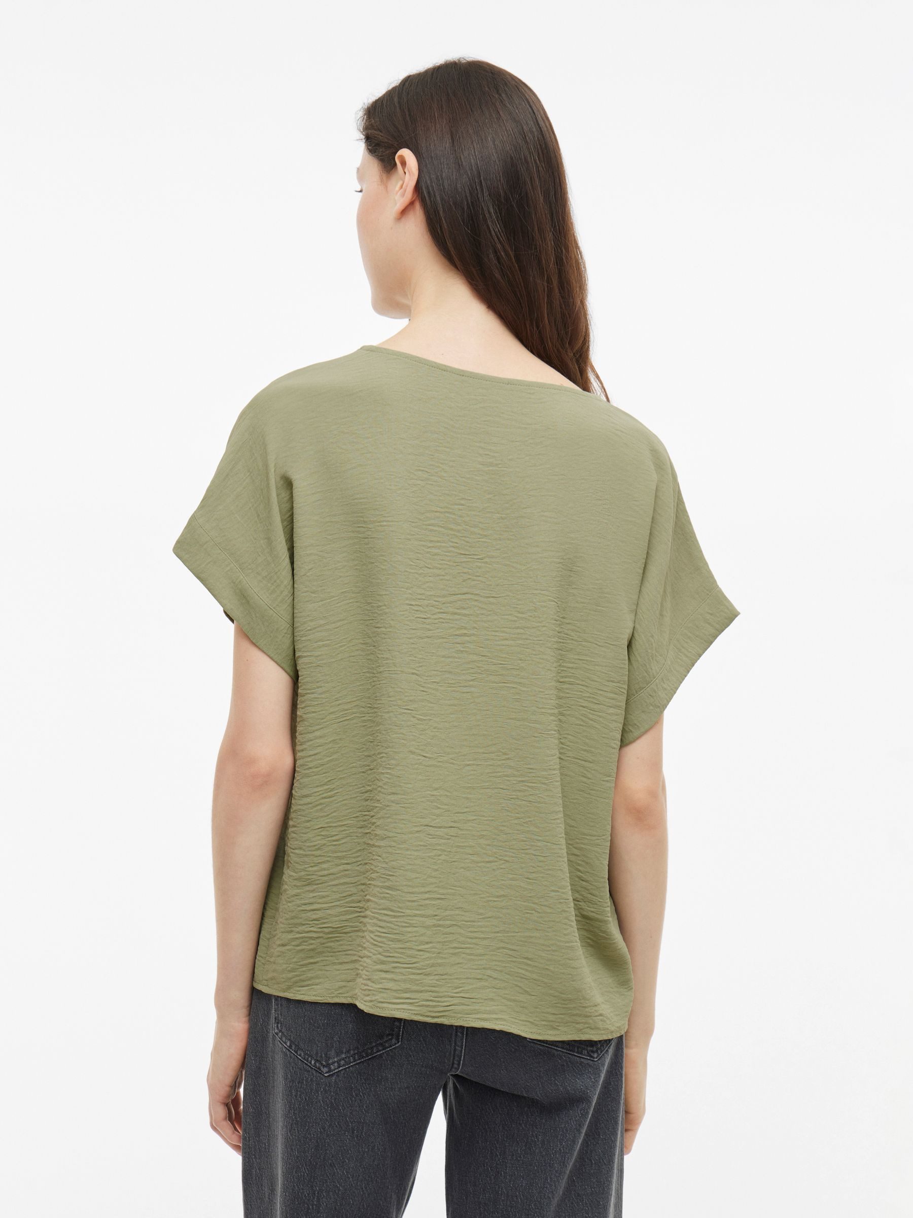 Vila T-Shirt Elegantes Kurzarm- mit Design günstig online kaufen