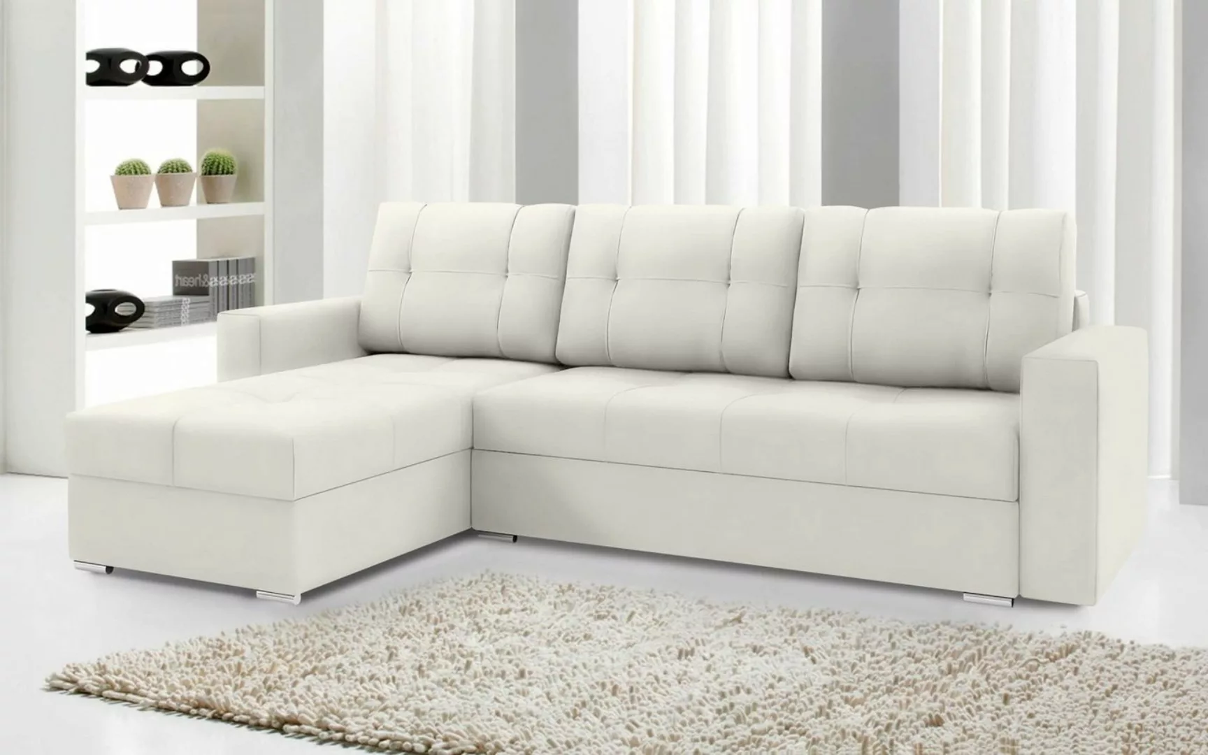 Stylefy Ecksofa Adelina, L-Form, Eckcouch, Sofa, Sitzkomfort, mit Bettfunkt günstig online kaufen