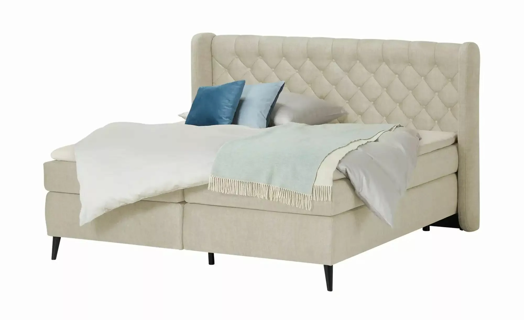 switch Boxspringbett  Madison ¦ beige ¦ Maße (cm): B: 177 H: 122 Betten > B günstig online kaufen