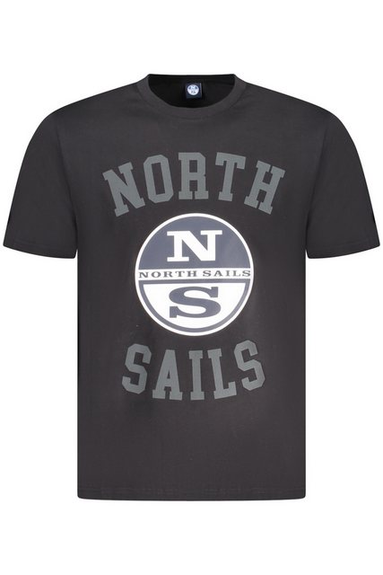 North Sails T-Shirt Stylisches Schwarzes Kurzarm T-Shirt für Herren günstig online kaufen