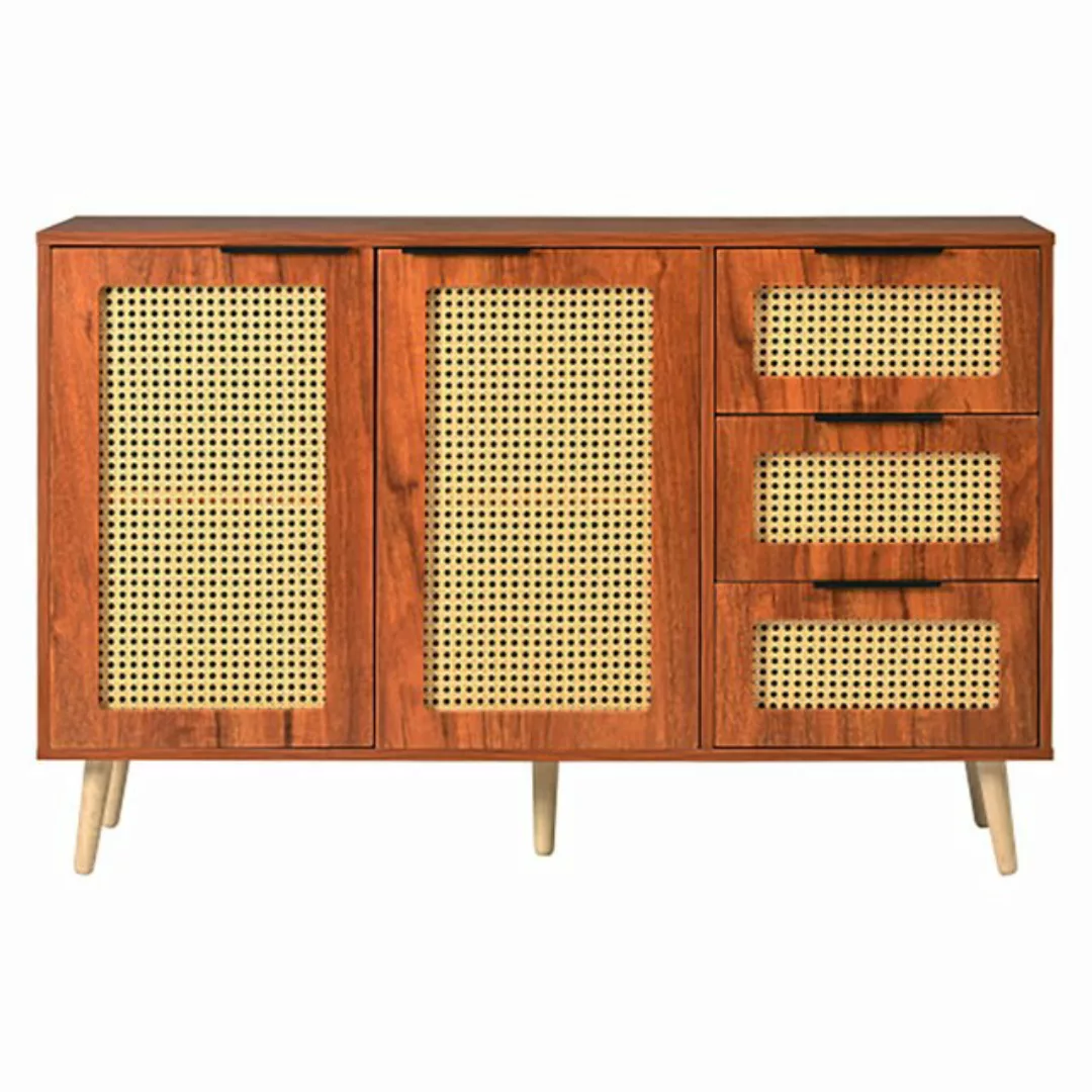 Veepeak Aktenschrank Vintage Rattan Sideboard günstig online kaufen