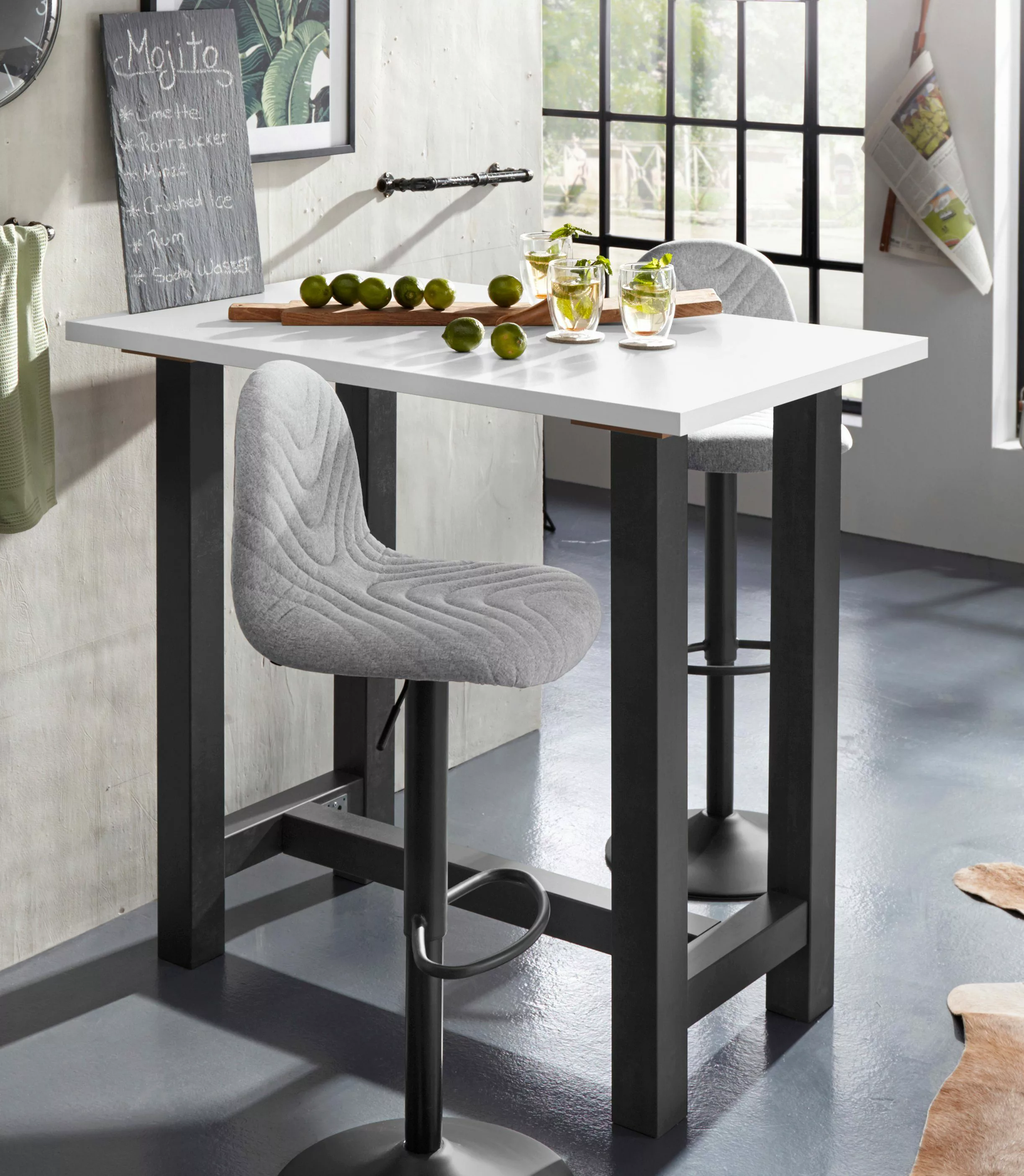 Mäusbacher Bartisch, Gestell in X-Form (Breite 120, 140 oder 160 cm) günstig online kaufen