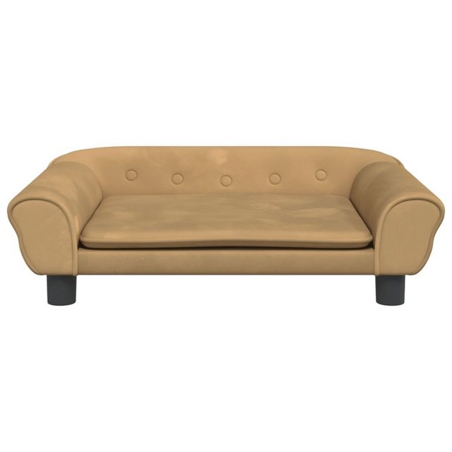 vidaXL Kindersofa Kindersofa Braun 70x45x26 cm Samt Kindercouch Kindermöbel günstig online kaufen