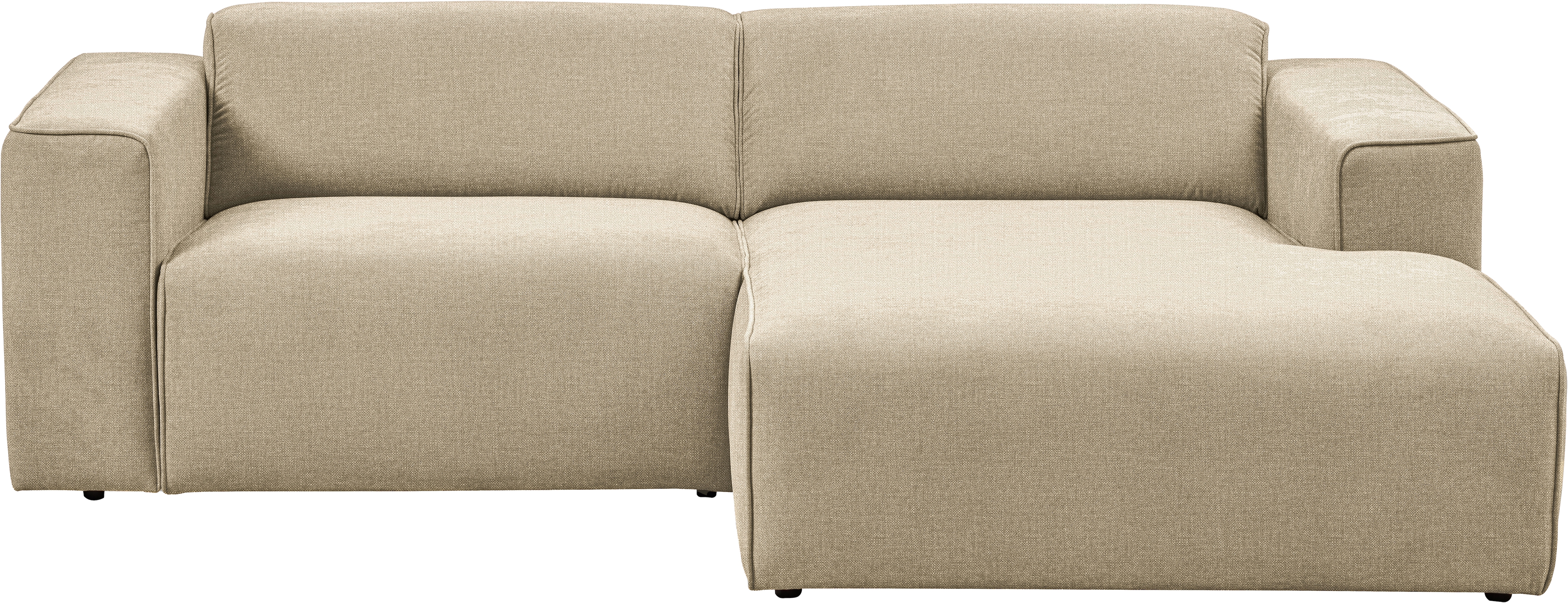 andas Ecksofa "Noord", mit Kedernaht, Breite 234 cm, Cord, Struktur, Websto günstig online kaufen