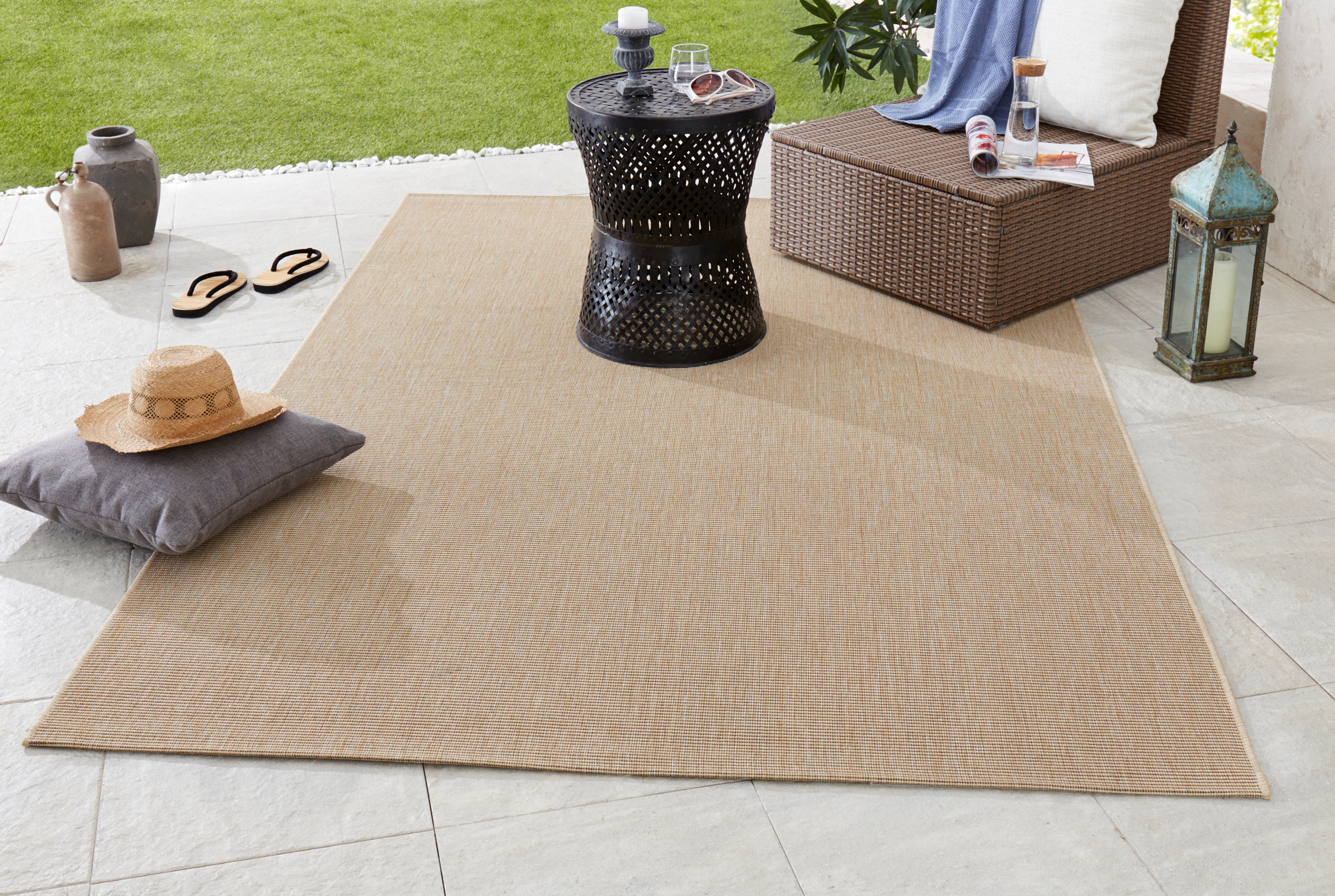 NORTHRUGS Teppich »Match«, rechteckig, 8 mm Höhe, In-& Outdoor, Kurzflor, L günstig online kaufen