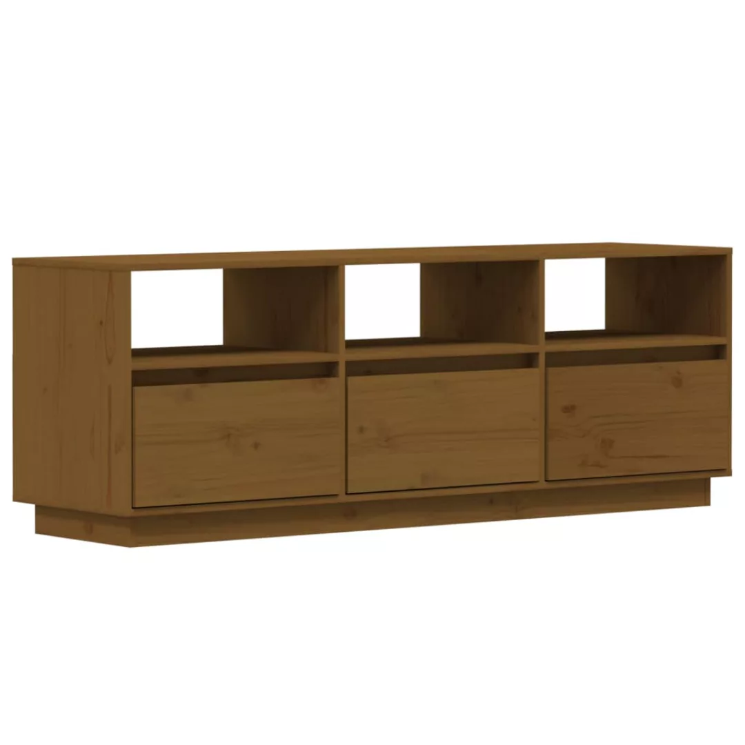 Vidaxl Tv-schrank Honigbraun 140x37x50 Cm Massivholz Kiefer günstig online kaufen