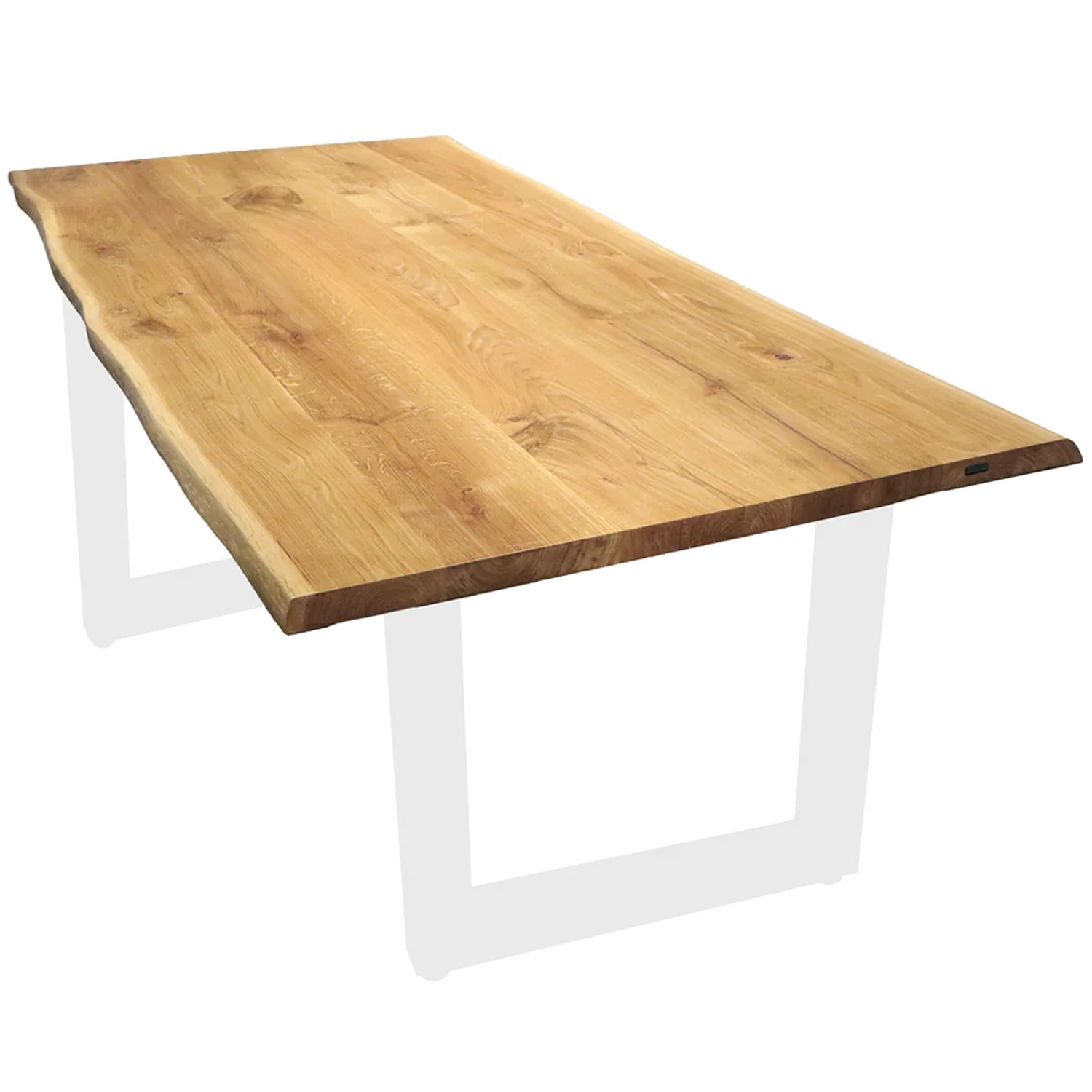 holz4home Tischplatte 200 x 100 cm mit Baumkante aus Massiver Eiche günstig online kaufen