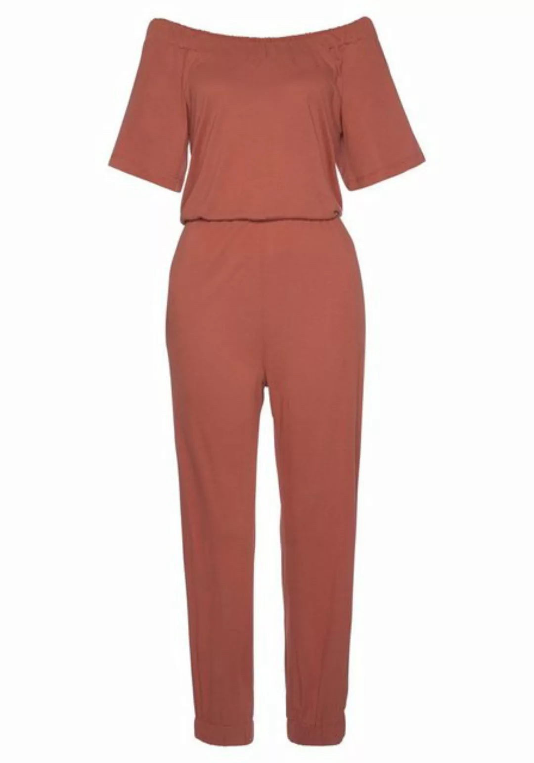 LASCANA Overall, im Carmenstyle, sommerlicher Jumpsuit mit Taschen, schulte günstig online kaufen