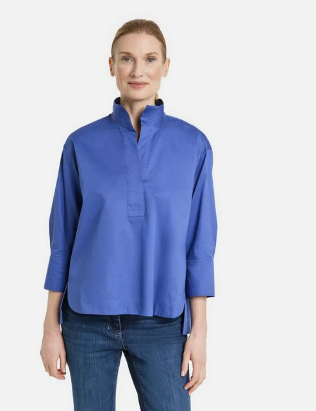 GERRY WEBER Klassische Bluse 3/4 Arm Bluse mit Quetschfalte günstig online kaufen