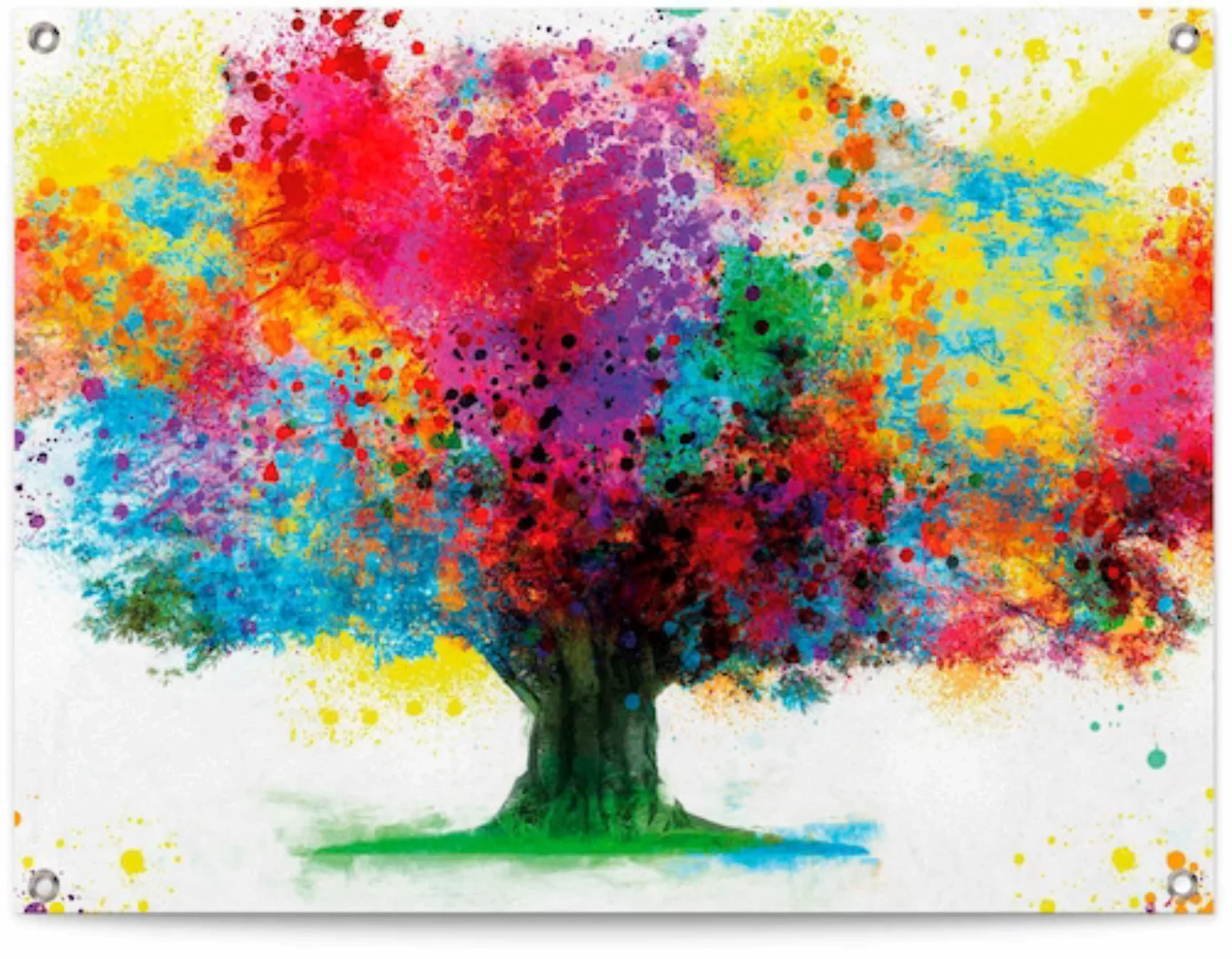 Reinders! Poster »Farbkleckse Baum« günstig online kaufen