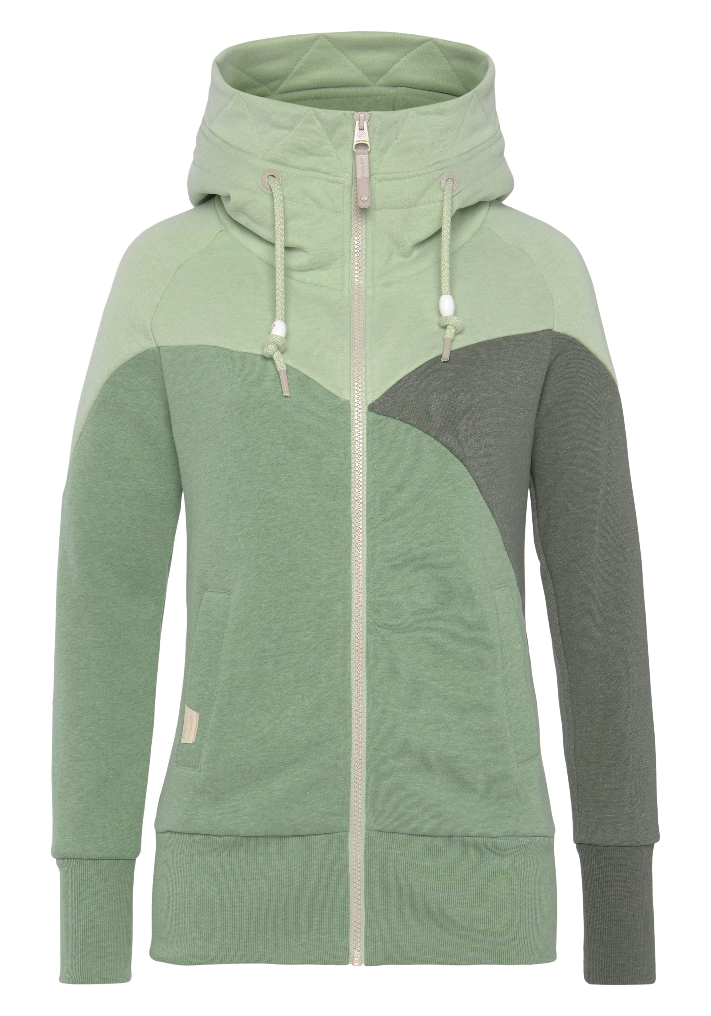 Ragwear Kapuzensweatjacke "Sweatshirt CHELLI ZIP", hochschließender Kragen günstig online kaufen