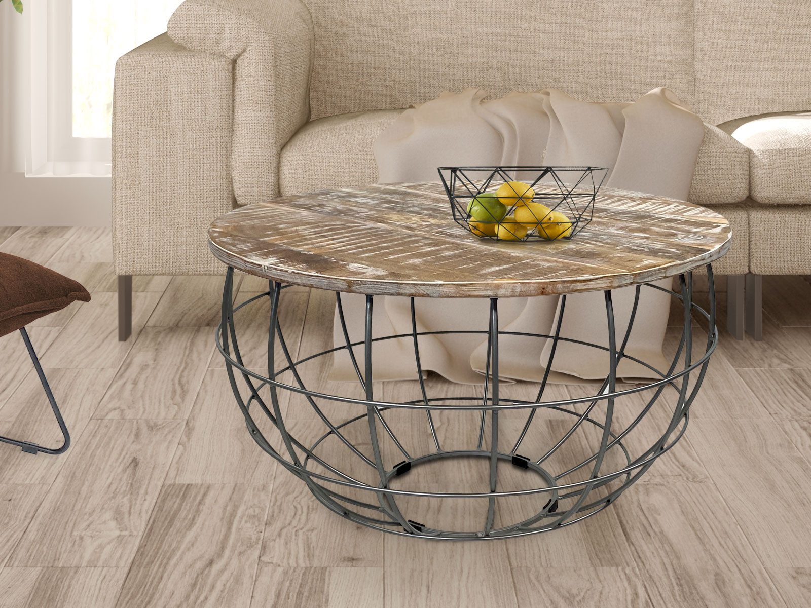 Amagohome Couchtisch Couchtisch XXL rund ø günstig online kaufen