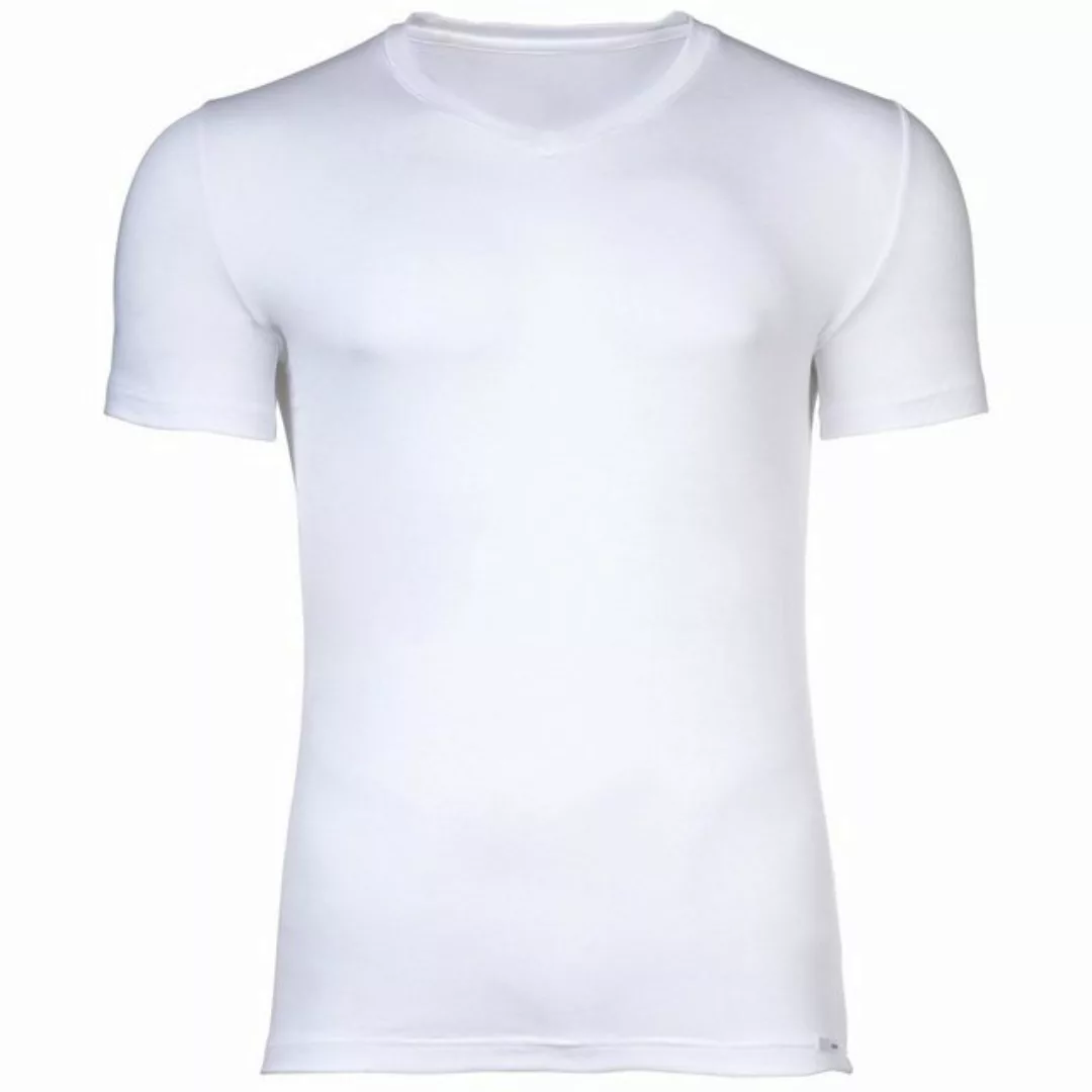 Hom V-Shirt HOM Tencel soft Tee-Shirt V-Neck weiß günstig online kaufen