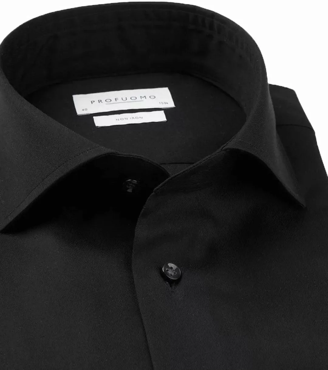 Profuomo Bügelfrei Hemd Schwarz - Größe 44 günstig online kaufen
