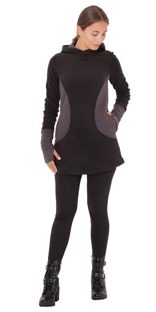 PUREWONDER Kapuzenpullover Fleece Kleid und Pullover dr12 mit Kapuze und Ta günstig online kaufen