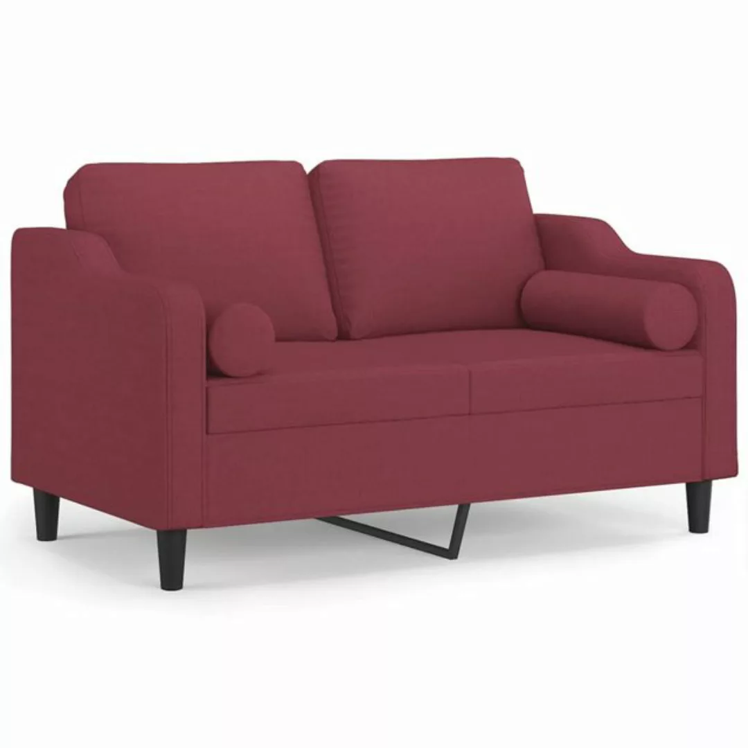 vidaXL Sofa Sofa mit Zierkissen Stoff, 120 cm, 2-Sitzer günstig online kaufen