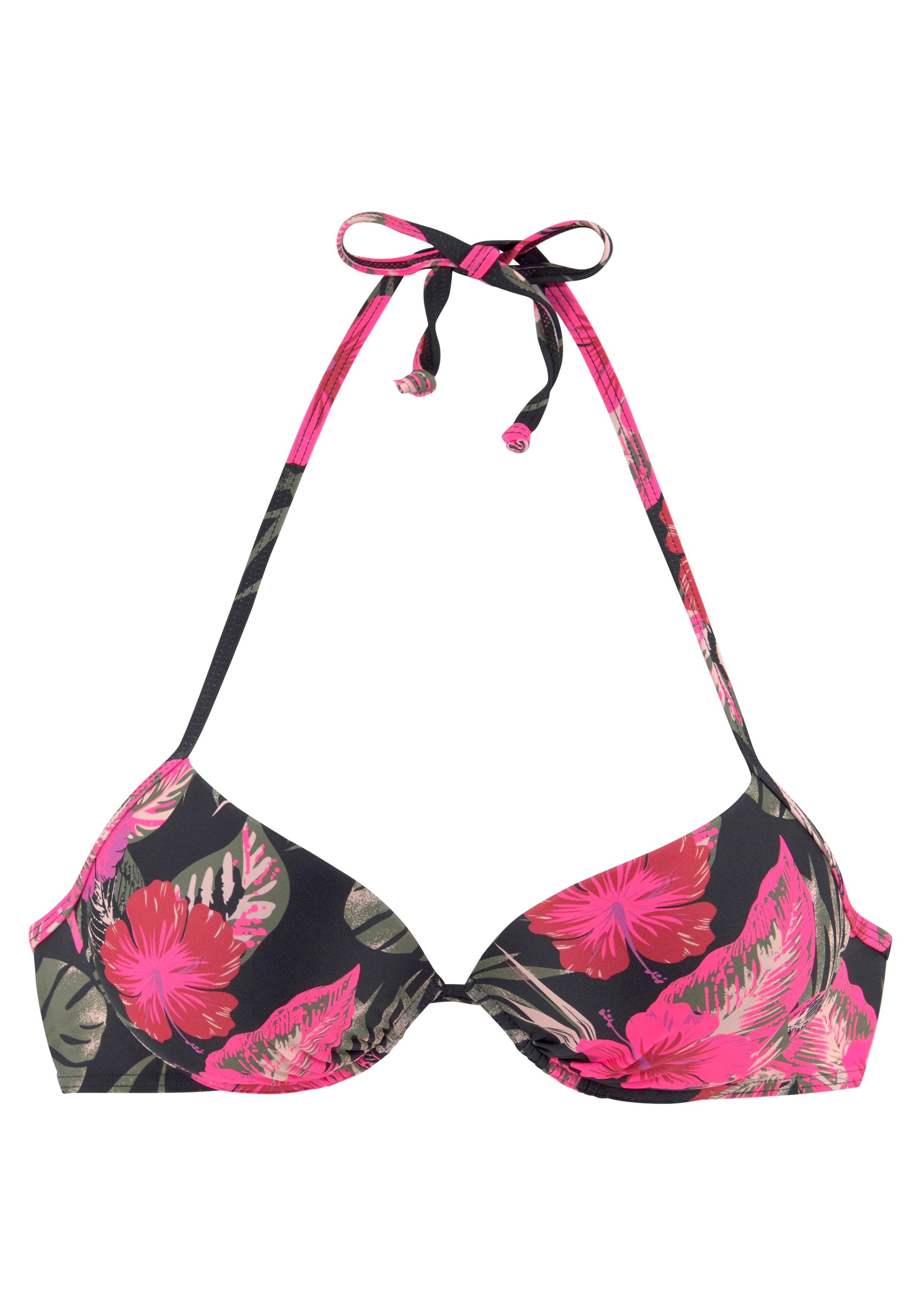 LASCANA Push-Up-Bikini-Top "Elsa", mit floralem Druck günstig online kaufen