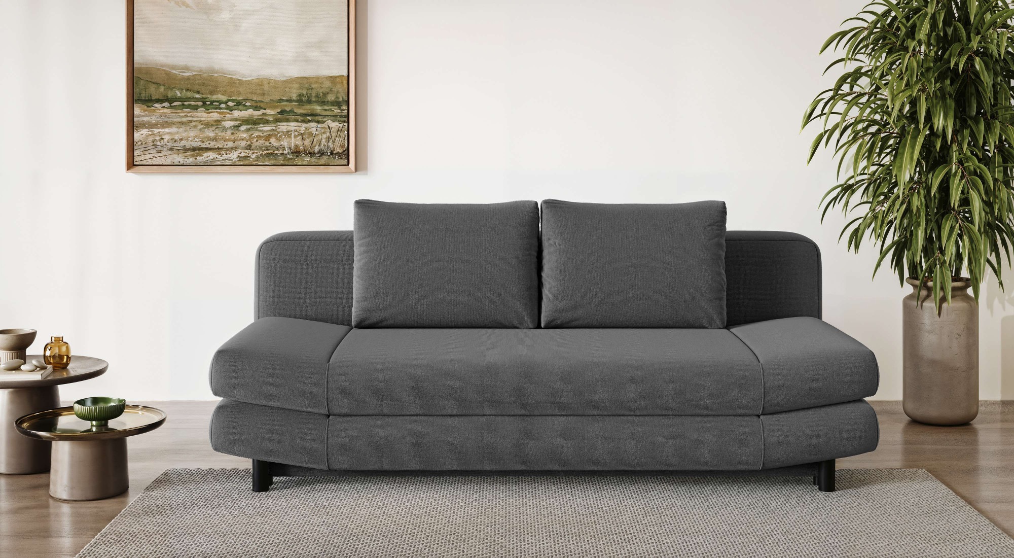 Home affaire 3-Sitzer »LENNARA Schlafsofa mit Bettkasten, Maße B/T/H: 209/9 günstig online kaufen