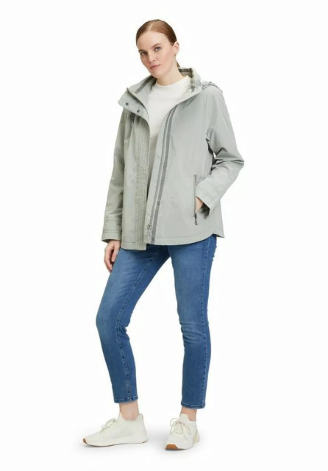 Amber & June Outdoorjacke mit Reißverschlusstaschen günstig online kaufen