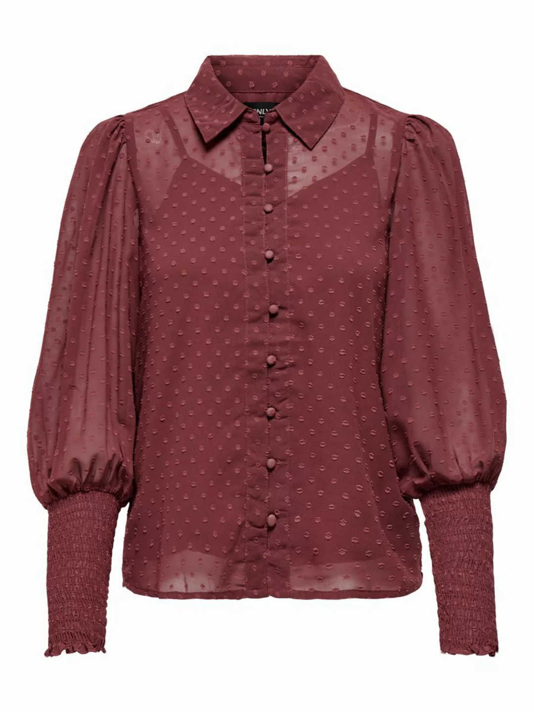 ONLY Detailreiche Hemd Damen Rot günstig online kaufen