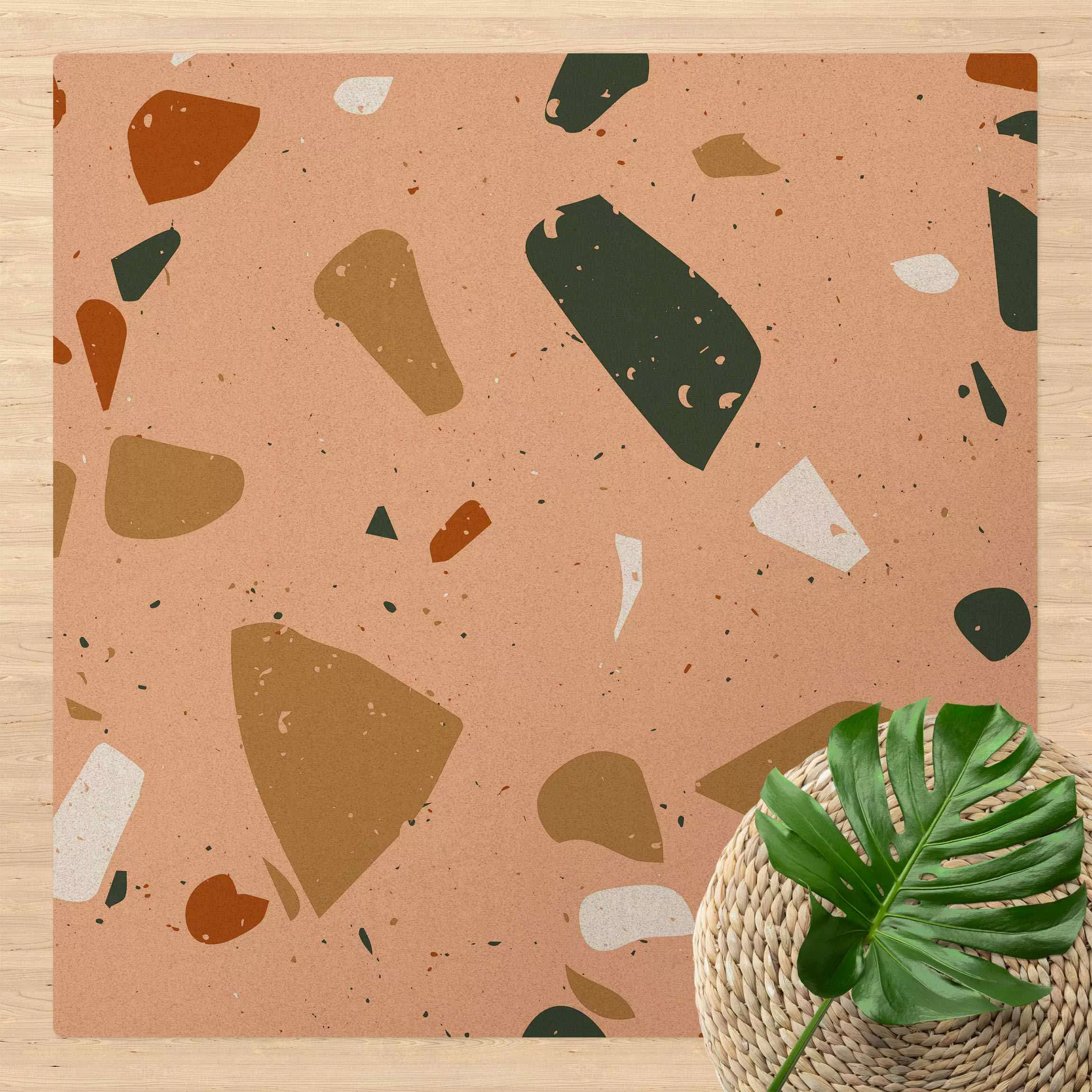Kork-Teppich Detailliertes Terrazzo Muster Livorno günstig online kaufen