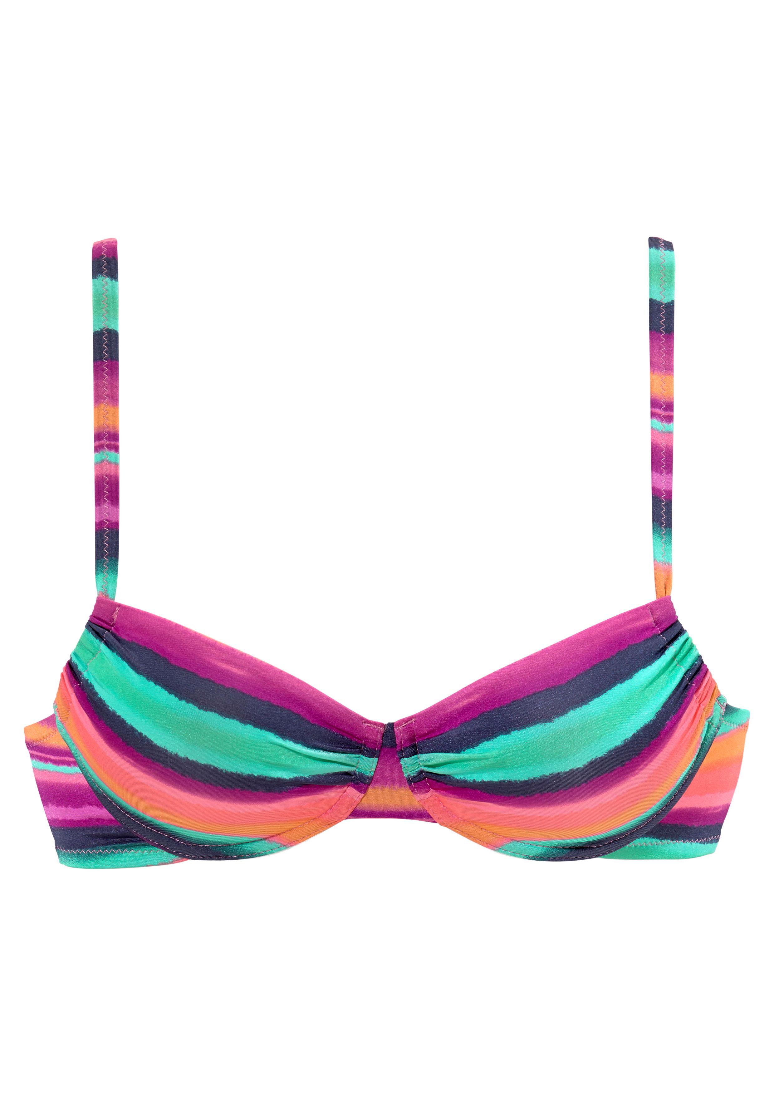 LASCANA Bügel-Bikini-Top "Rainbow", mit seitlicher Regulierung günstig online kaufen