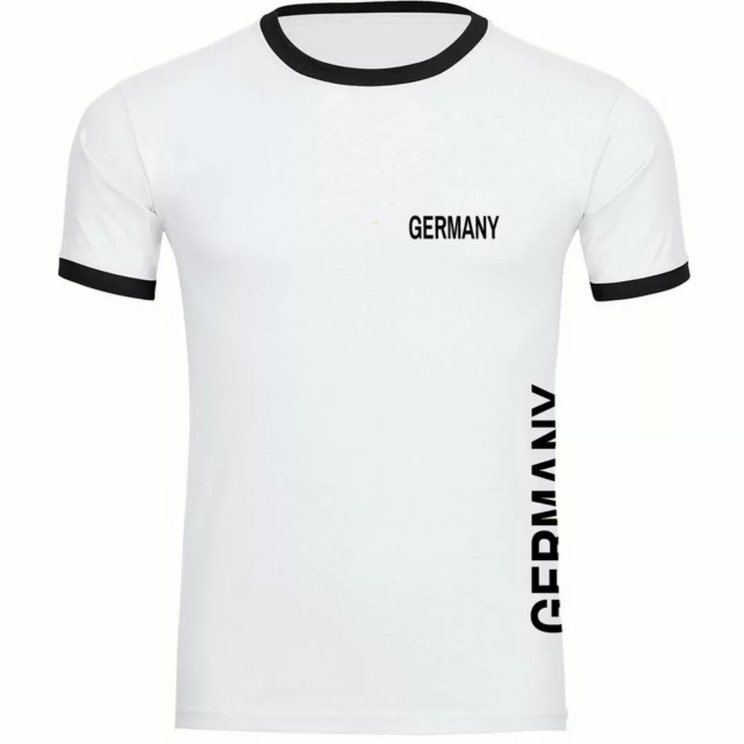 multifanshop T-Shirt Kontrast Germany - Brust & Seite - Männer günstig online kaufen