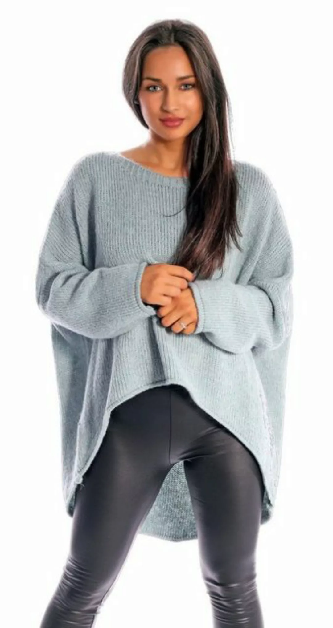 Charis Moda Strickpullover "Adriana" asymmetrischer Schnitt im Oversize Loo günstig online kaufen