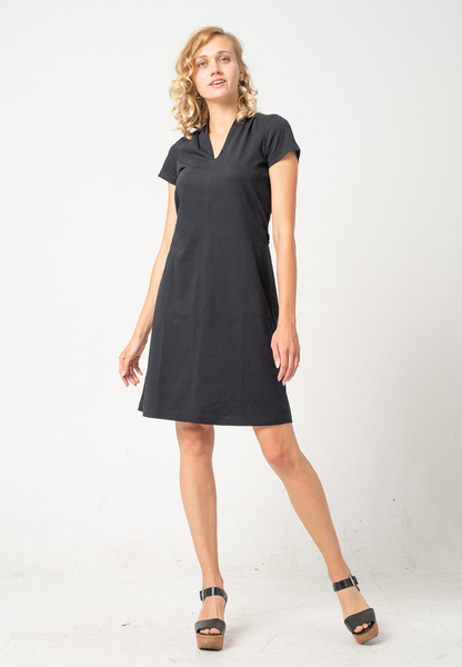 Softes Kleid Mit Kelch-ausschnitt Aus Bio-baumwolle 'Brushed Dress' günstig online kaufen