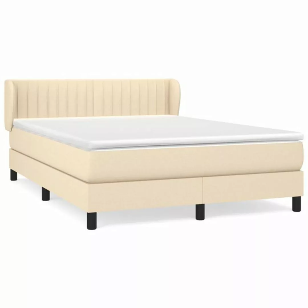 vidaXL Boxspringbett Bett Boxspringbett mit Matratze & Topper Stoff verschi günstig online kaufen