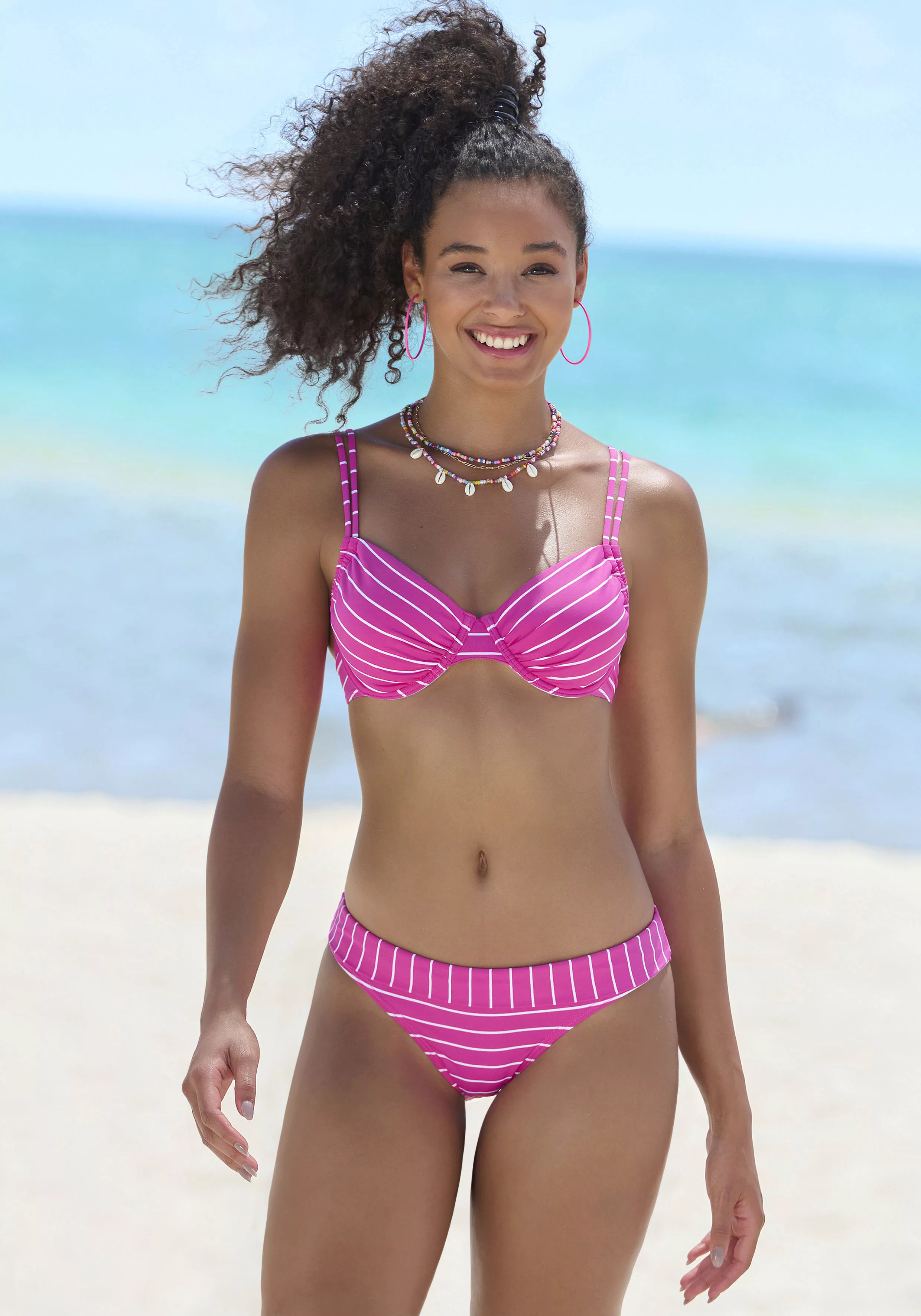 Vivance Bügel-Bikini, im Steifen-Design günstig online kaufen