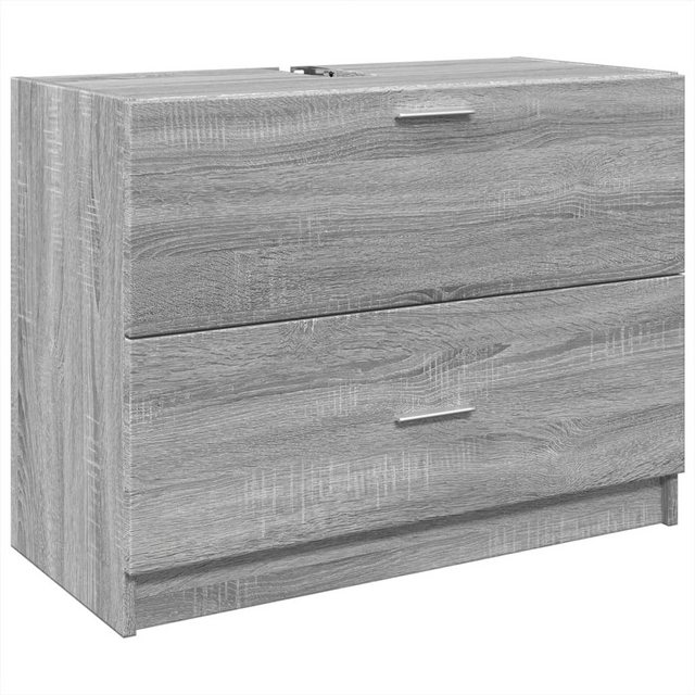 vidaXL Schrankmodule Waschbeckenunterschrank Grau Sonoma 78x37x59 cm Holzwe günstig online kaufen