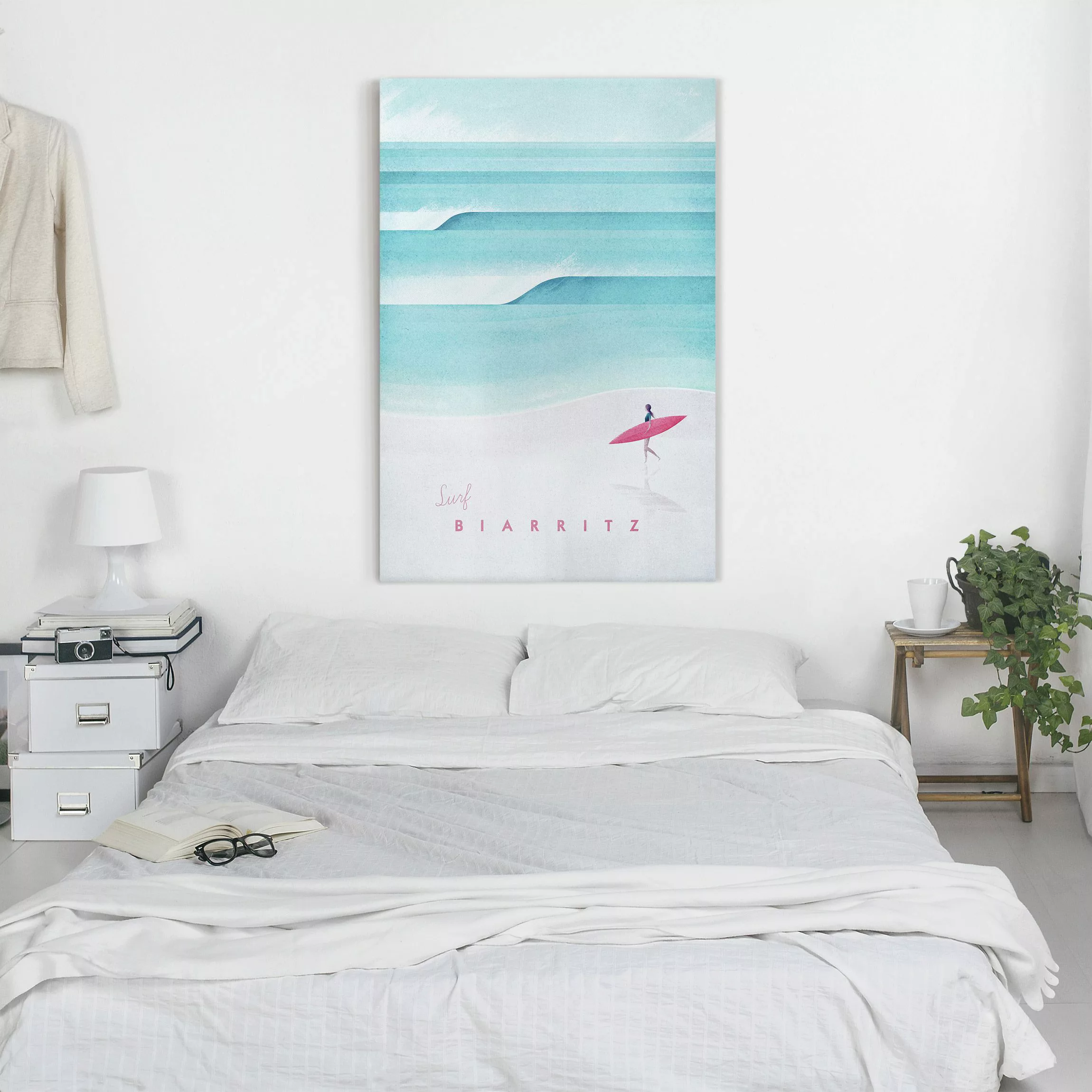 Leinwandbild Reiseposter - Biarritz günstig online kaufen