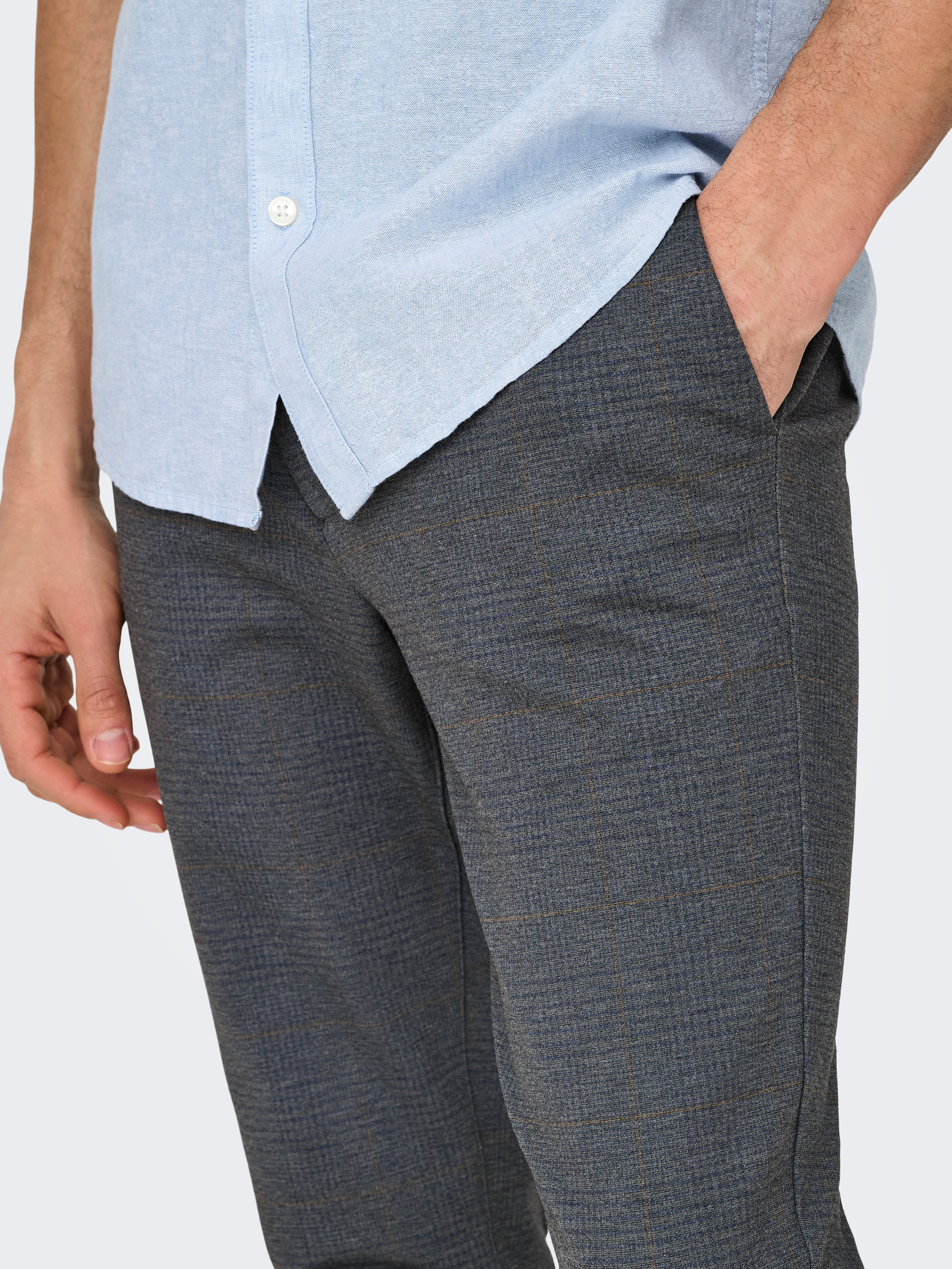 ONLY & SONS Chinohose ONSMARK SLIM CHECK 020920 PANT NOOS günstig online kaufen