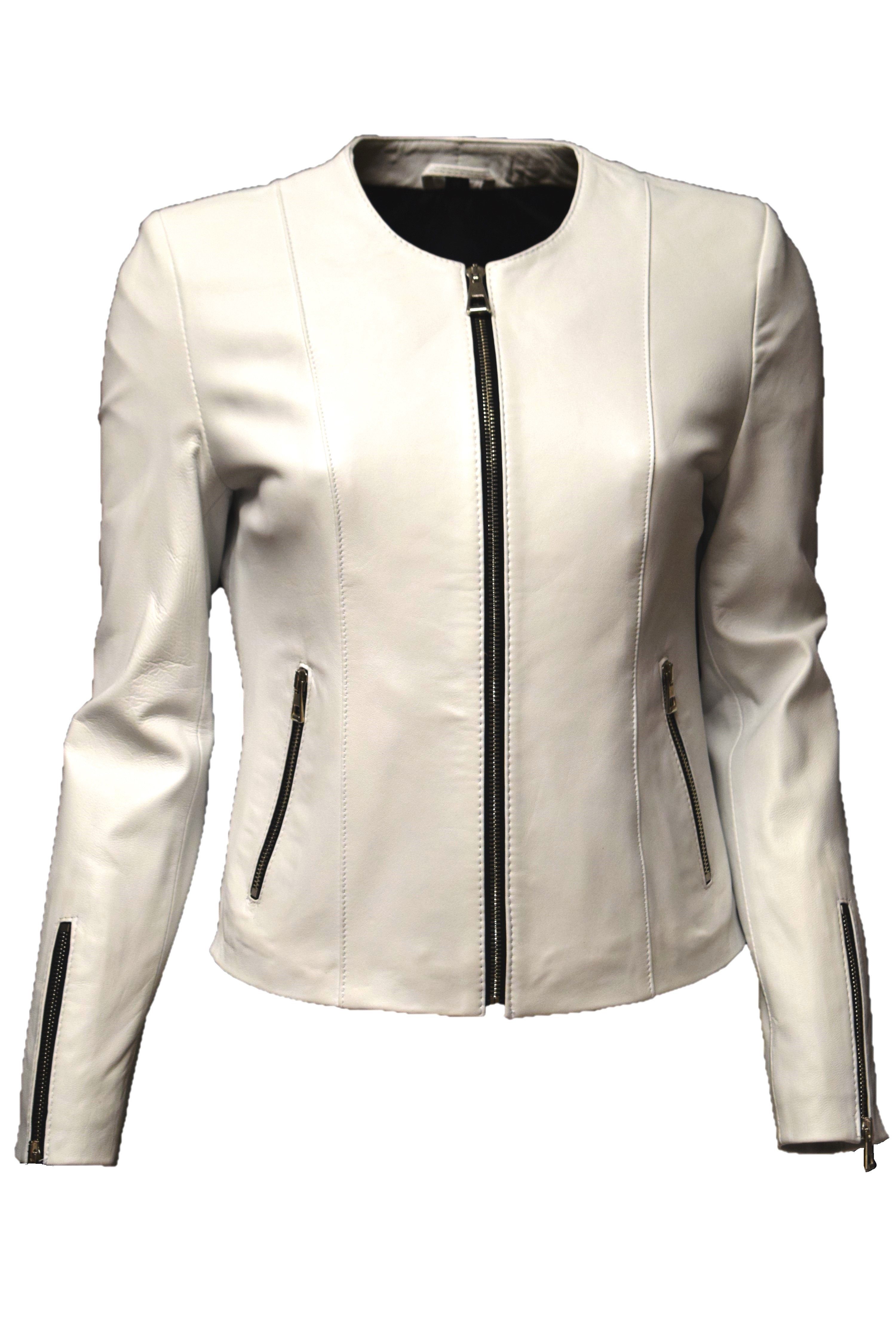 Zimmert Leather Lederjacke Linda Kragenlos günstig online kaufen