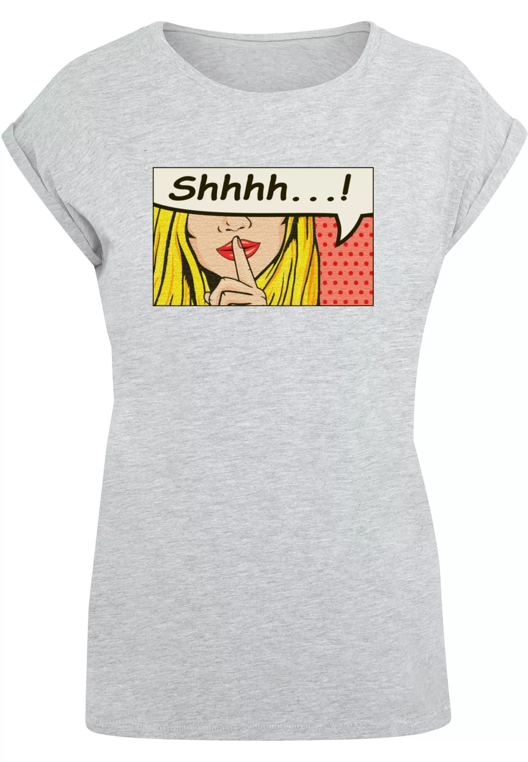 Merchcode T-Shirt "Merchcode Damen Ladies Silent Sign Comic Extended Should günstig online kaufen