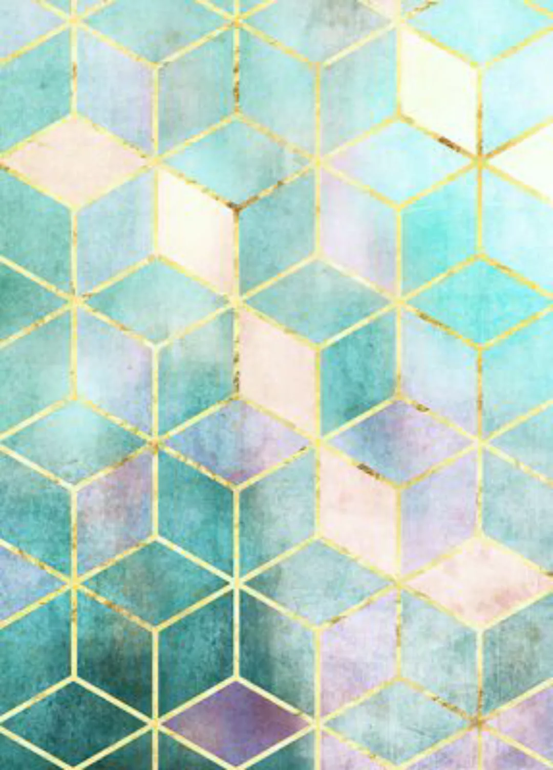 KOMAR Wandbild - Mosaik Verde - Größe: 50 x 70 cm mehrfarbig Gr. one size günstig online kaufen