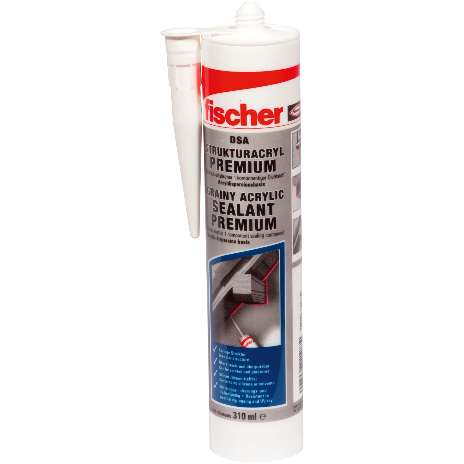 Fischer Strukturacryl Premium DSA Weiß 310 ml günstig online kaufen