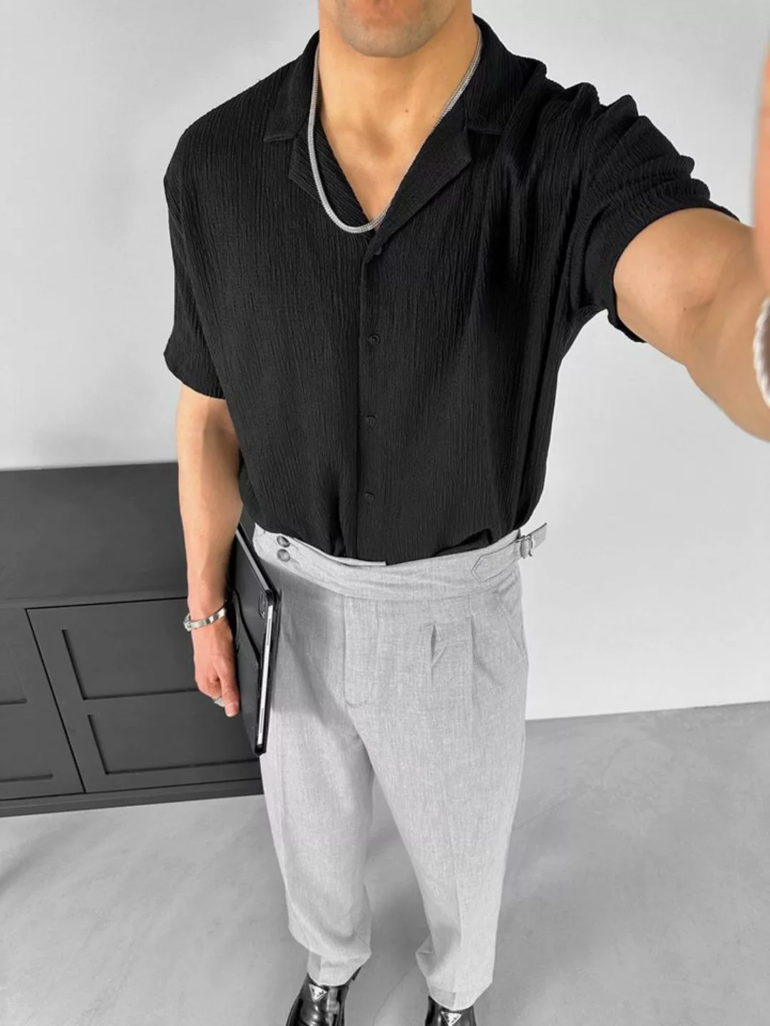Abluka Oversize-Shirt REGULAR FIT CREPE SHIRT günstig online kaufen