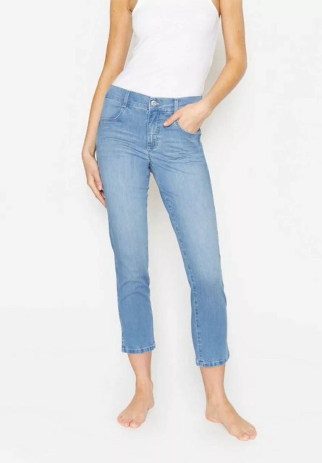 ANGELS 7/8-Jeans Angels Damen Jeans Cici crop slit 7/8 - hellblau (1-tlg) günstig online kaufen