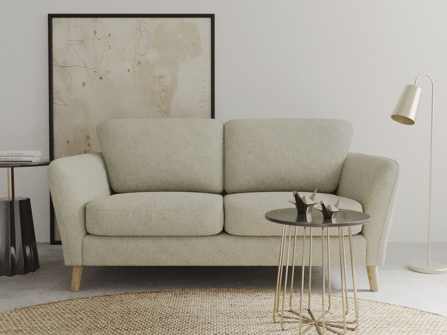 Home affaire 2-Sitzer "MARSEILLE Sofa 170 cm", mit Massivholzbeinen aus Eic günstig online kaufen