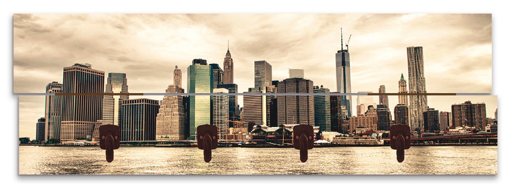 Artland Garderobenleiste "Lower Manhattan Skyline", teilmontiert günstig online kaufen