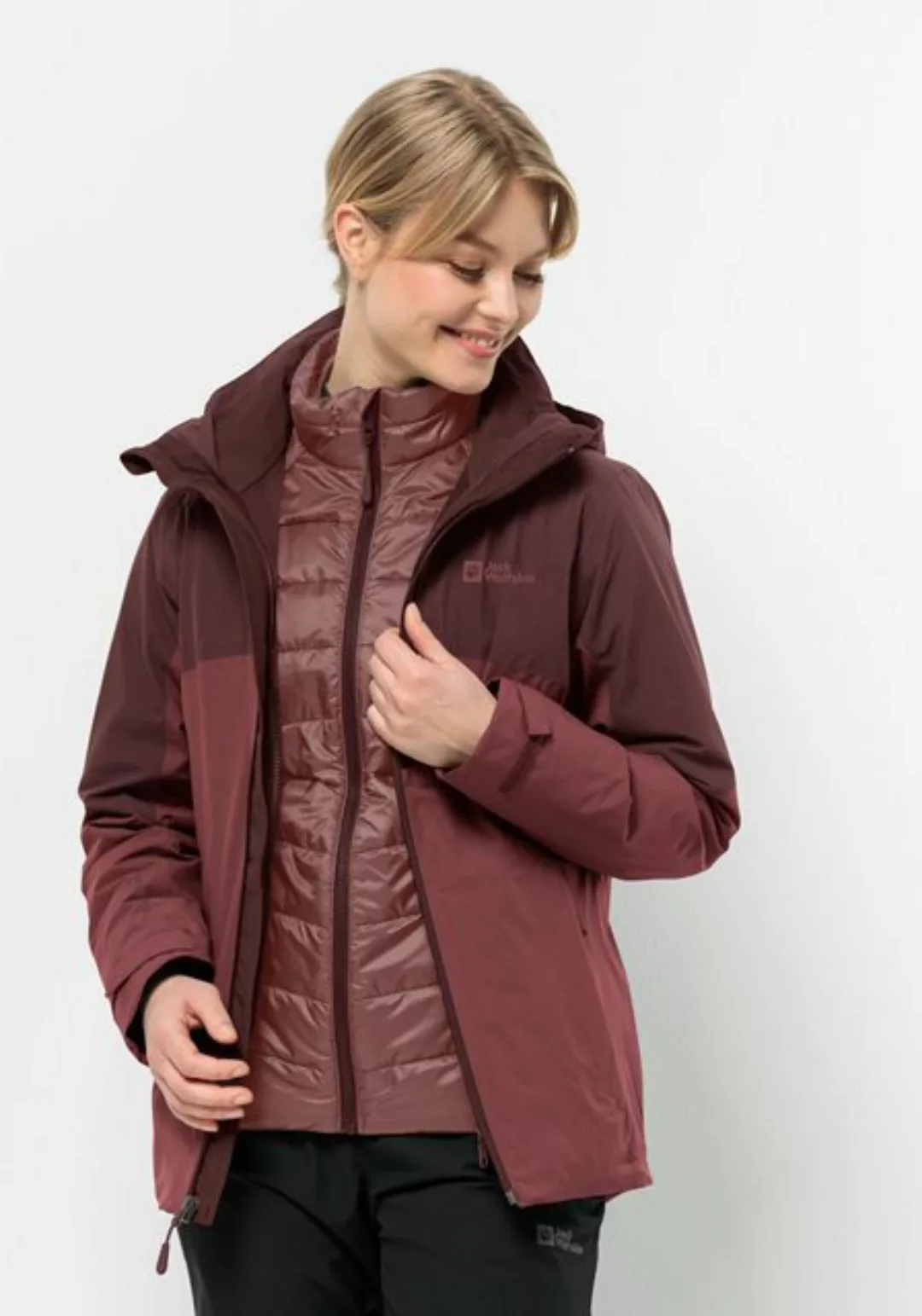 Jack Wolfskin 3-in-1-Funktionsjacke FELDBERG 3IN1 JKT W (2 teilig) günstig online kaufen